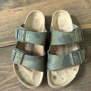 Leather Camo Women’s Birkenstocks sz 38